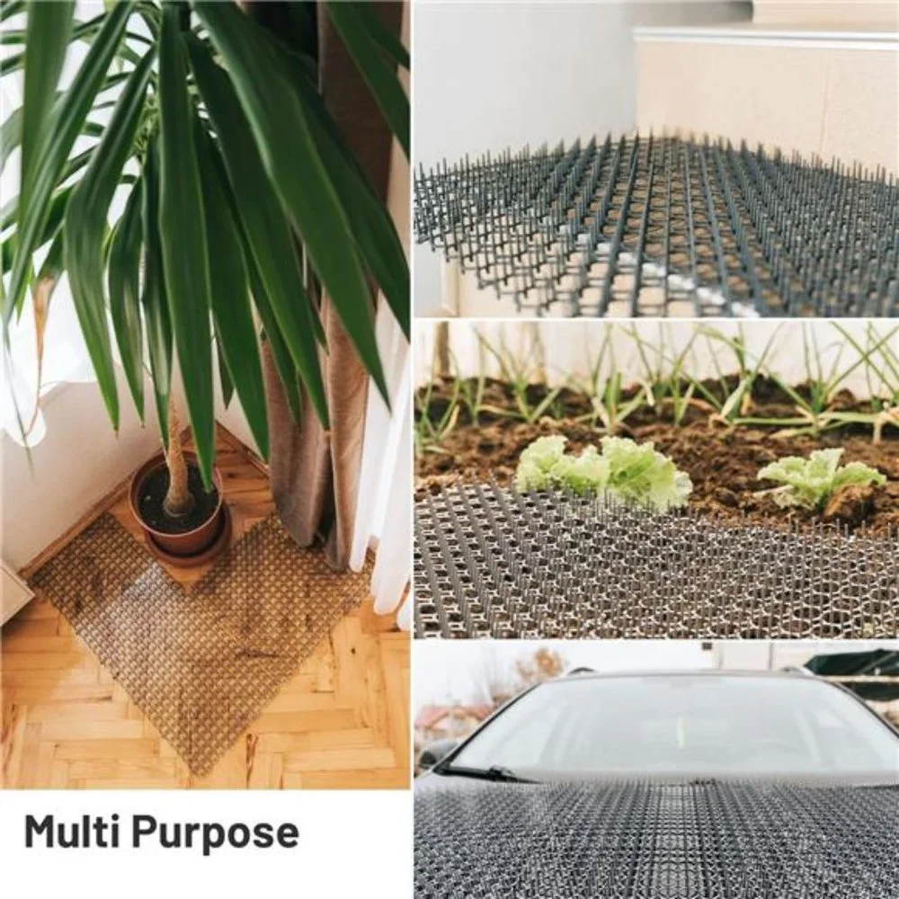 Cat Deterrent Scat Mat for Cats-Cat Spike Mat (Set of 10, Grey) 16.5 x 13.4 Inch